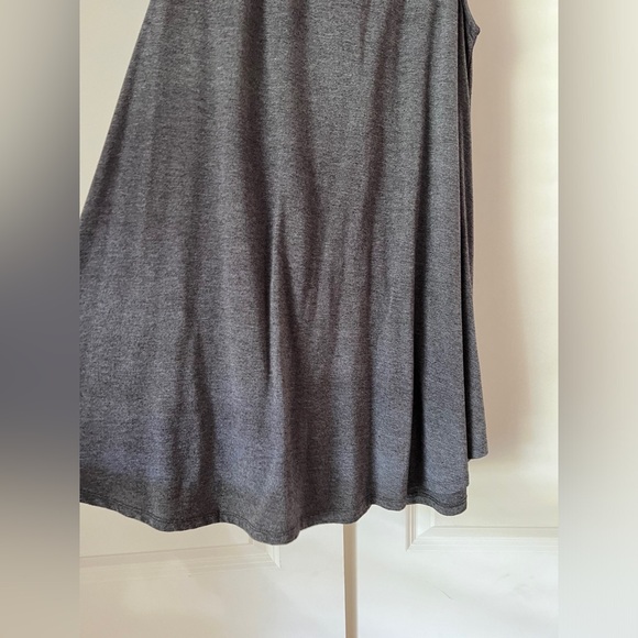 Wishlist Charcoal Grey Swing Aline Mini Cotton Dress - Picture 3 of 7